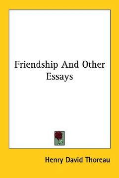 portada friendship and other essays