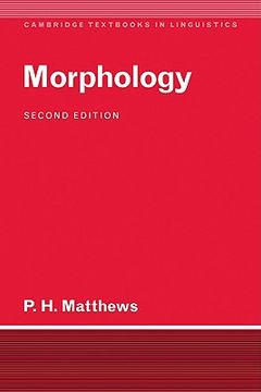 portada Morphology (Cambridge Textbooks in Linguistics) (en Inglés)