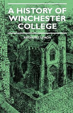 portada a history of winchester college (in English)