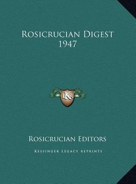 portada rosicrucian digest 1947