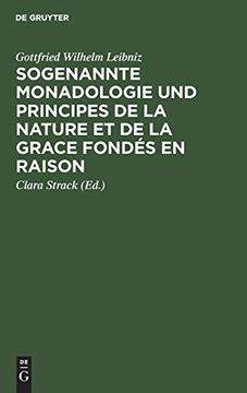 portada Leibniz Sogenannte Monadologie und Principes de la Nature et de la Grace Fondés en Raison (en Francés)