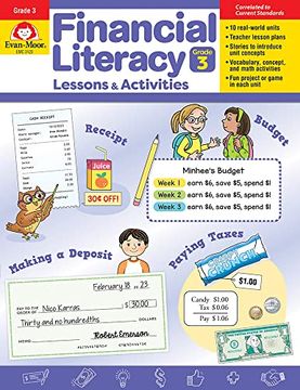 portada Financial Literacy Lessons and Activities, Grade 3 Teacher Resource (Financial Literacy Lessons & Activities) (en Inglés)