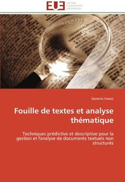 portada Fouille de Textes Et Analyse Thematique