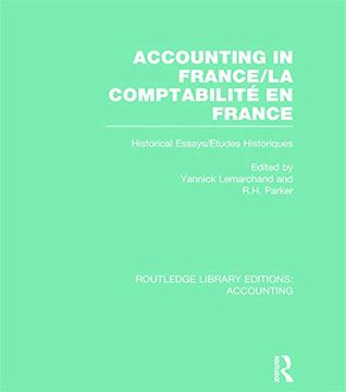 portada Accounting in France (Rle Accounting): Historical Essays (en Inglés)