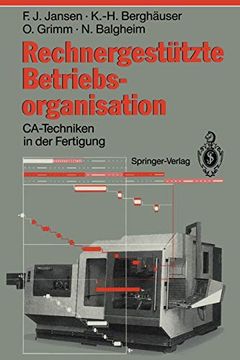 portada Rechnergestützte Betriebsorganisation: Ca-Techniken in der Fertigung (in German)