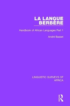 portada La Langue Berbère: Handbook of African Languages Part 1 (in English)