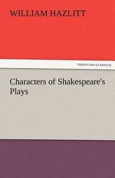 portada characters of shakespeare's plays (en Inglés)