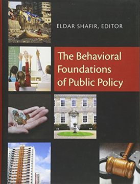 portada The Behavioral Foundations of Public Policy (en Inglés)