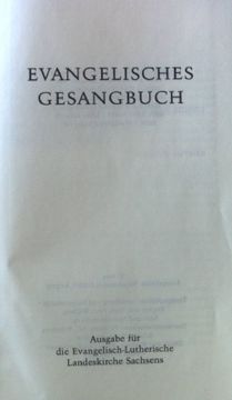portada Evangelisches Gesangbuch. Ausgabe Fur Die Evangelisch-Lutherische Landeskirche Sachsens. Standard-Ausgabe (en Alemán)