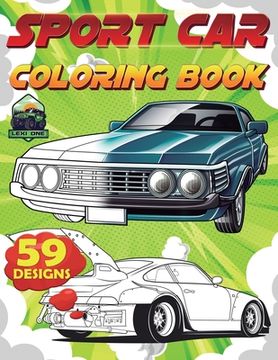 portada Sports Car Coloring Book: for Car Lovers, Adults, Man, male, adult boy, boys (en Inglés)