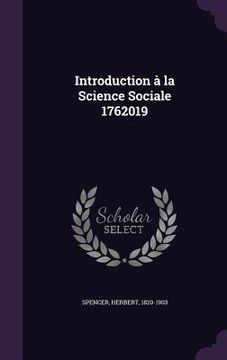 portada Introduction à la Science Sociale 1762019