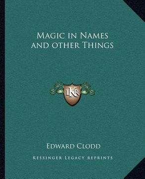 portada magic in names and other things (en Inglés)