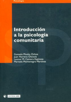 portada Introduccion a la Psicologia Comunitaria (in Spanish)