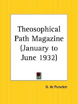 portada theosophical path magazine, january to june 1932
