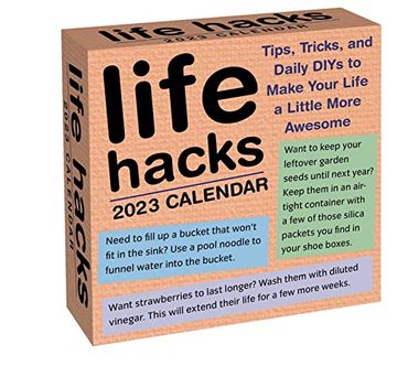 portada Life Hacks 2023 Day-To-Day Calendar: Tips, Tricks, and Daily Diys to Make Your Life a Little More Awesome 