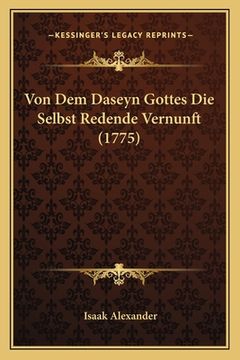 portada Von Dem Daseyn Gottes Die Selbst Redende Vernunft (1775) (in German)