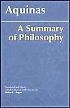 portada A Summary of Philosophy (Hackett Classics)