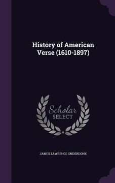 portada History of American Verse (1610-1897)
