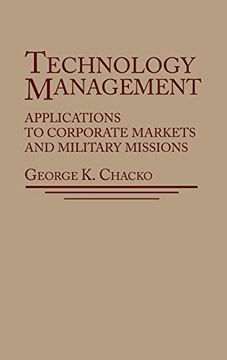 portada Technology Management: Applications for Corporate Markets and Military Missions (in English)