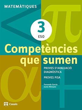portada Competències que sumen, matemàtiques, 3 ESO (Paperback) (en Catalá)