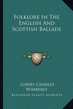 portada folklore in the english and scottish ballads (en Inglés)