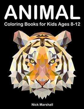 portada Animal Coloring Books for Kids Ages 8-12: Animetrics Coloring Books With Dolphin, Fox, Shark and Deer (Kids Coloring Book) 