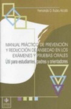 portada Manual práctico de prevención y reducción de ansiedad en los exámenes y pruebas orales