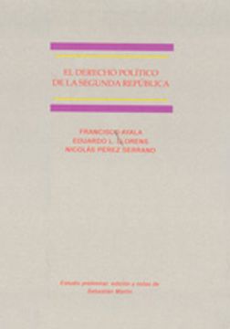 portada derecho politico de la segunda republica (in Spanish)