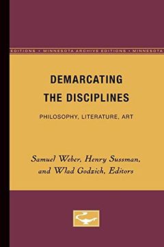 portada Demarcating the Disciplines: Philosophy, Literature, art (Glyph Textual Studies) (en Inglés)