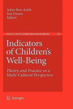 portada indicators of children's well-being: theory and practice in a multi-cultural perspective (en Inglés)