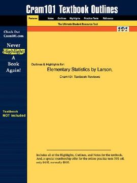 portada studyguide for elementary statistics by larson & farber, isbn 9780130655950