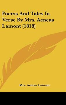 portada poems and tales in verse by mrs. aeneas lamont (1818) (in English)