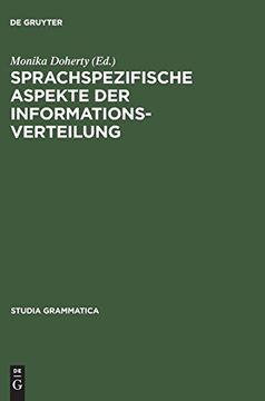 portada Sprachspezifische Aspekte der Informationsverteilung (Studia Grammatica) (en Alemán)
