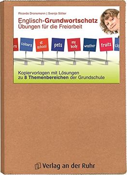 portada Englisch-Grundwortschatz - Übungen für die Freiarbeit: Kopiervorlagen mit Lösungen zu 8 Themenbereichen der Grundschule (in German)