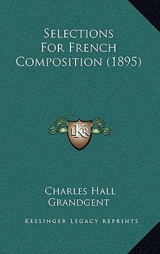 portada selections for french composition (1895)