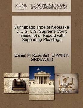 portada winnebago tribe of nebraska v. u.s. u.s. supreme court transcript of record with supporting pleadings (in English)