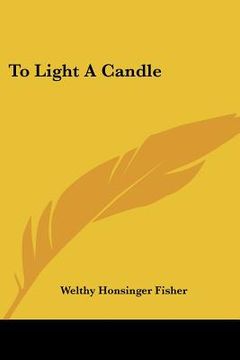 portada to light a candle (en Inglés)