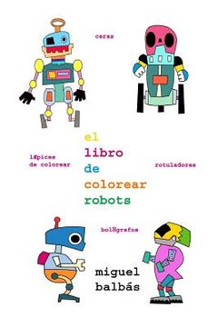 portada El libro de colorear robots