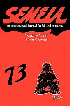 portada semeia 73: reading with african overtures (en Inglés)