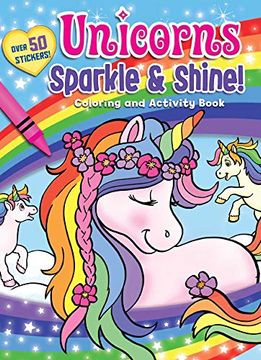 portada Unicorns Sparkle & Shine! Coloring and Activity Book (in English)