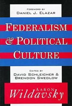 portada Federalism and Political Culture (en Inglés)