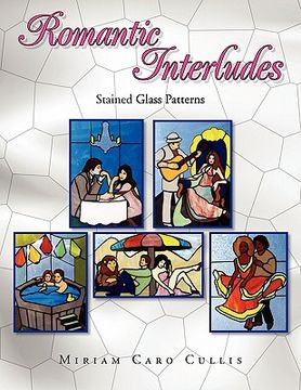 portada romantic interludes: stained glass patterns (en Inglés)