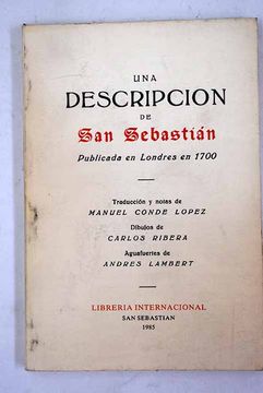 portada Descripción de san Sebastián Relativa a su Gobierno, Costumbres y Comercio