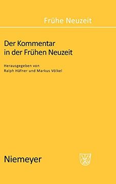 portada Der Kommentar in der Frühen Neuzeit (in German)