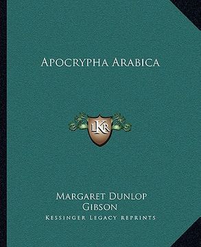 portada apocrypha arabica (en Inglés)