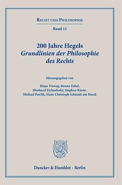 portada 200 Jahre Hegels Grundlinien Der Philosophie Des Rechts (en Alemán)