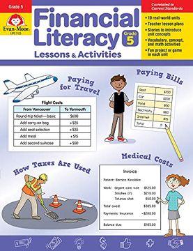 portada Financial Literacy Lessons and Activities, Grade 5 Teacher Resource (Financial Literacy Lessons & Activities) (en Inglés)
