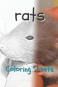portada Rat Coloring Sheets: 30 Rat Drawings, Coloring Sheets Adults Relaxation, Coloring Book for Kids, for Girls, Volume 2 (en Inglés)