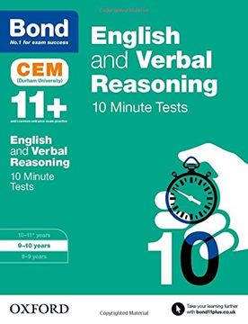 portada Bond 11+: English & Verbal Reasoning: Cem 10 Minute Tests
