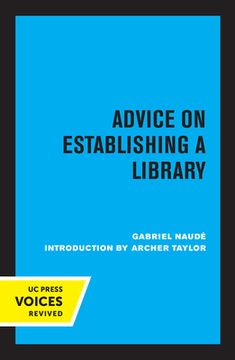 portada Advice on Establishing a Library (en Inglés)